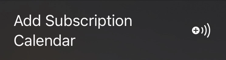 Add Subscription Calendar